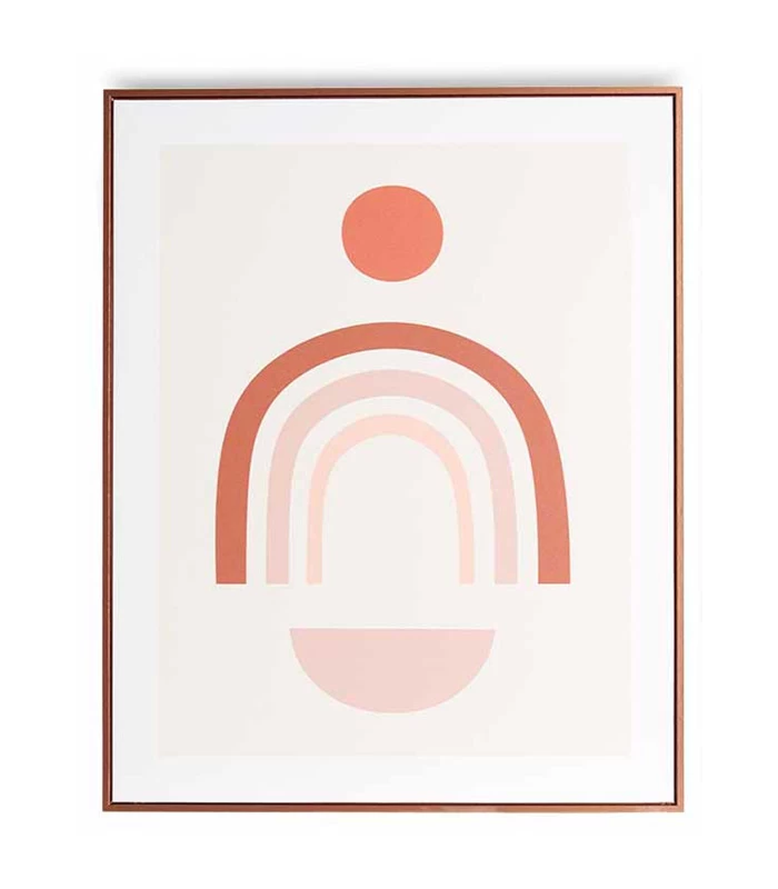 Set De 2 Tableaux Décoratifs Abstraits Cuivre 4 Set De 2 Tableaux Décoratifs Abstraits Cuivre – Image 2