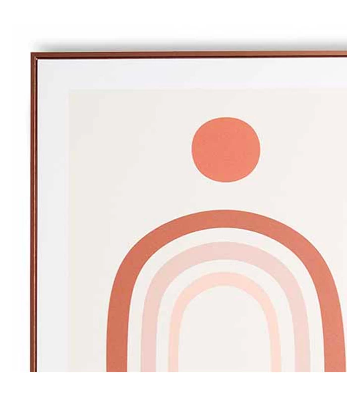 Set De 2 Tableaux Décoratifs Abstraits Cuivre 5 Set De 2 Tableaux Décoratifs Abstraits Cuivre – Image 3