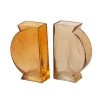 Set De 2 Vases En Verre Strié H20cm