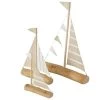 Set De 3 Bateaux Décoratifs En Bois à Poser -Produits Menagers Boutique set de 3 bateaux decoratifs en bois a poser