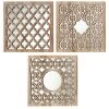 Set De 3 Miroirs Orientaux Bois -Produits Menagers Boutique set de 3 miroirs orientaux bois