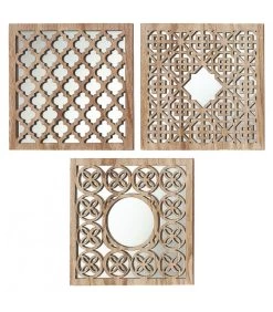 Set De 3 Miroirs Orientaux Bois