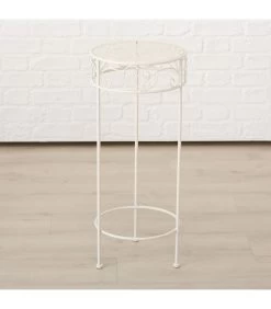 Set De 3 Supports Pots Plantes En Métal Blanc -Produits Menagers Boutique set de 3 supports pots plantes en metal blanc 5