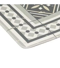 Set De 3 Tapis De Cuisine Ergonomiques Carreaux De Ciment - 45x75cm -Produits Menagers Boutique set de 3 tapis de cuisine ergonomiques carreaux de ciment 45x75cm 4
