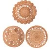 Set De 3 Tapis Ronds Tressés En Jute - Diamètre 90cm -Produits Menagers Boutique set de 3 tapis ronds tresses en jute diametre 90cm
