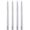 Set De 4 Bougies De Noël Torsadées Argentées - 20cm -Produits Menagers Boutique set de 4 bougies de noel torsadees argentees 20cm