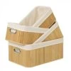 Set De 4 Paniers De Rangement Pour Salle De Bain Bambou - 41x28x18cm -Produits Menagers Boutique set de 4 paniers de rangement pour salle de bain bambou 41x28x18cm