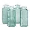 Set De 4 Vases Soliflores En Verre Vert 6x6x13.8cm -Produits Menagers Boutique set de 4 vases soliflores en verre vert 6x6x138cm
