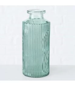 Set De 4 Vases Soliflores En Verre Vert 6x6x13.8cm -Produits Menagers Boutique set de 4 vases soliflores en verre vert 6x6x138cm 2