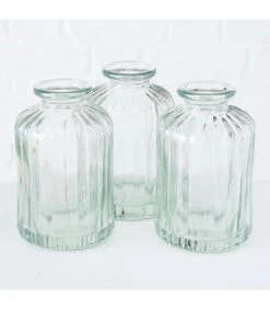 Set De 6 Petits Vases Soliflores En Verre 6x6x10cm -Produits Menagers Boutique set de 6 petits vases soliflores en verre 6x6x10cm 2