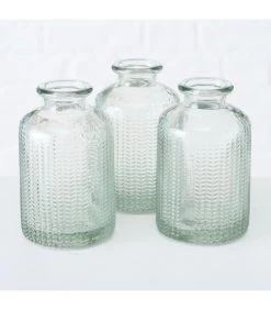 Set De 6 Petits Vases Soliflores En Verre 6x6x10cm -Produits Menagers Boutique set de 6 petits vases soliflores en verre 6x6x10cm 3