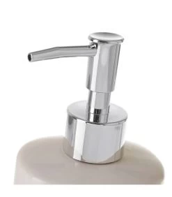 Set Salle De Bain Blanc Pois Noirs - Distributeur Savon + Verre -Produits Menagers Boutique set salle de bain blanc pois noirs distributeur savon verre 2