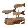 Statue Déco à Poser En Bois Flotté Et Métal 3 Poissons - 28x15x21cm -Produits Menagers Boutique statue deco a poser en bois flotte et metal 3 poissons 28x15x21cm