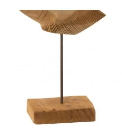 Statue Déco à Poser En Teck Poisson - 30.5x10x45cm -Produits Menagers Boutique statue deco a poser en teck poisson 305x10x45cm 2
