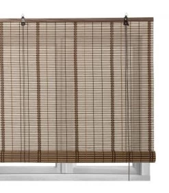 Store Enrouleur Intérieur En Bambou Marron - Longueur 90cm