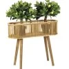 Support Pot Plante En Rotin Et Bambou -Produits Menagers Boutique support pot plante en rotin et bambou