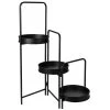Support Pot Plante Triple Articulé Métal Noir 1 Support Pot Plante Triple Articulé Métal Noir -Produits Menagers Boutique support pot plante triple articule metal noir