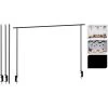 Support Pour Décoration De Table Métal Noir - 135 à 250cm -Produits Menagers Boutique support pour decoration de table metal noir 135 a 200cm