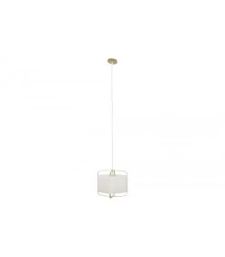 Suspension Bambou Et Polyester - 27x27x33cm -Produits Menagers Boutique suspension bambou et polyester 27x27x33cm 2