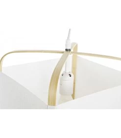 Suspension Bambou Et Polyester - 27x27x33cm -Produits Menagers Boutique suspension bambou et polyester 27x27x33cm 4