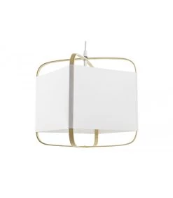 Suspension Bambou Et Polyester - 27x27x33cm -Produits Menagers Boutique suspension bambou et polyester 27x27x33cm 6