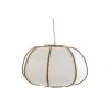 Suspension Bambou Et Polyester - 34x34x21cm