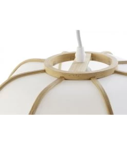 Suspension Bambou Et Polyester - 34x34x21cm -Produits Menagers Boutique suspension bambou et polyester 34x34x21cm 4