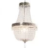 Suspension Baroque à Pampilles Acryliques Et Métal Argenté - 35x69cm -Produits Menagers Boutique suspension baroque a pampilles acryliques et metal argente 35x69cm
