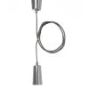 Suspension Design Câble Et Cache-Douille Chrome - Plumen -Produits Menagers Boutique suspension design cable et cache douille chrome plumen