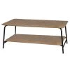 Table Basse Bois Et Métal Noir 2 Niveaux - 110x60x44cm -Produits Menagers Boutique table basse bois et metal noir 2 niveaux 110x60x44cm