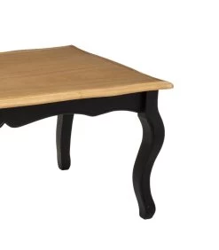 ATMOSPHERA Table Basse Classique Bicolore Noir Et Bois 110x60x45cm -Produits Menagers Boutique table basse classique bicolore noir et bois 110x60x45cm 2