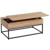 Table Basse Coffre En Bois Et Métal Noir 100x55x40cm -Produits Menagers Boutique table basse coffre en bois et metal noir 100x55x40cm