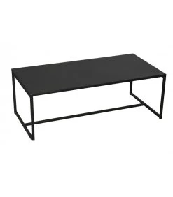 Table Basse En Métal Noir - 100x50x36CM