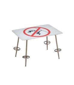 Table Basse Métal Télésiège Interdiction De Se Balancer