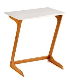 Table D'appoint Bout De Canapé En Bambou 60x40x70cm