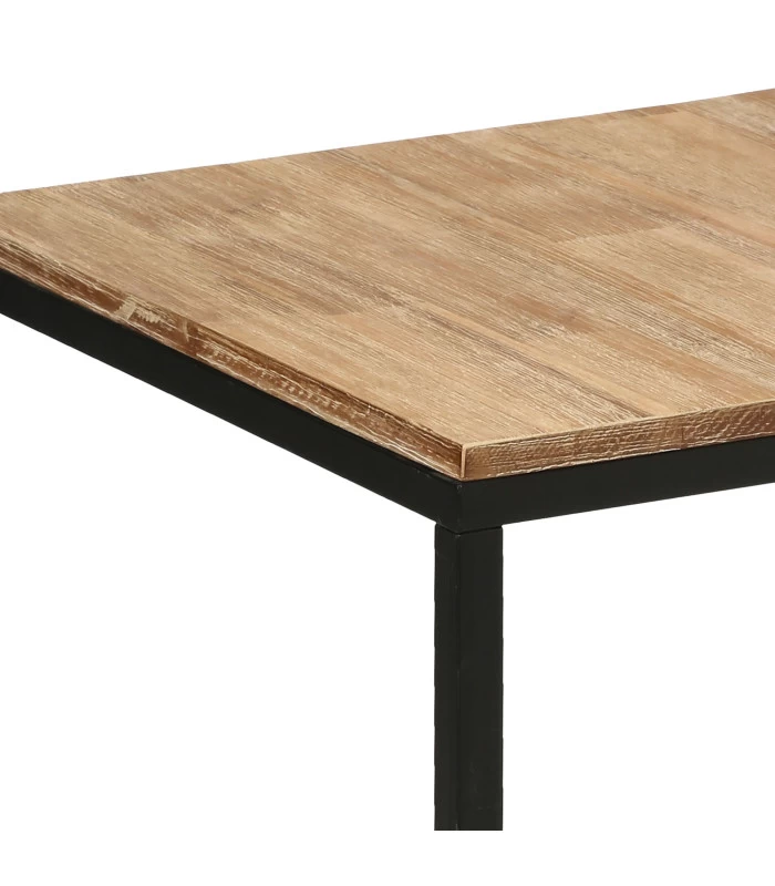 ATMOSPHERA Table D'appoint Carrée En Bois D'acacia Et Métal 42x42x65cm 5 ATMOSPHERA Table D'appoint Carrée En Bois D'acacia Et Métal 42x42x65cm – Image 3