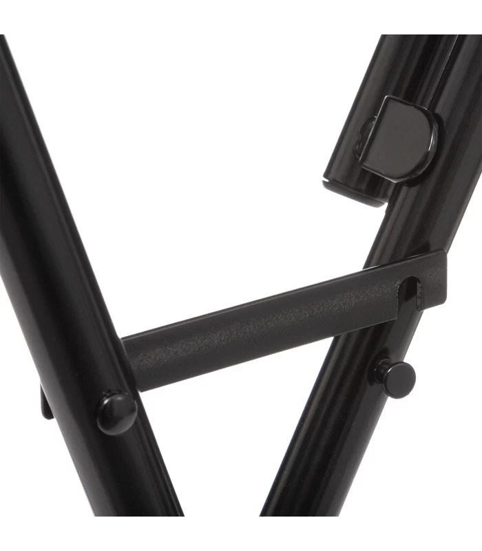 Table D'appoint Pliante Bois Et Métal Noir 4 Places - 80x80x75.5cm 5 Table D'appoint Pliante Bois Et Métal Noir 4 Places - 80x80x75.5cm – Image 3