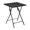 Table D'appoint Pliante Bois Et Métal Noir - 60x60x76cm -Produits Menagers Boutique table d appoint pliante bois et metal noir 60x60x76cm