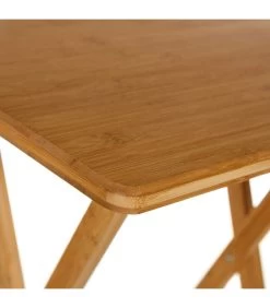 Table D'appoint Pliante En Bambou 49.5x37.5x65.5cm -Produits Menagers Boutique table d appoint pliante en bambou 495x375x655cm 3