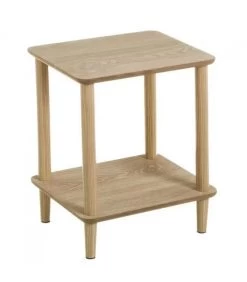 Table De Chevet 2 Plateaux Bois De Pin Et MDF