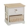 Table De Chevet Bois 1 Tiroir + 1 Panier -Produits Menagers Boutique table de chevet bois 1 tiroir 1 panier