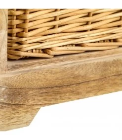 Table De Chevet En Bois 1 Tiroir + 1 Panier Country -Produits Menagers Boutique table de chevet en bois 1 tiroir 1 panier country 6