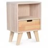 Table De Chevet En Bois 1 Tiroir - Haut. 50cm