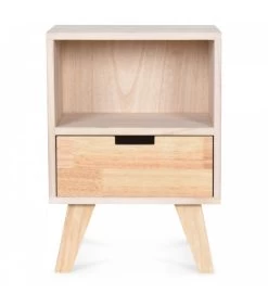 Table De Chevet En Bois 1 Tiroir - Haut. 50cm -Produits Menagers Boutique table de chevet en bois 1 tiroir haut 50cm 3