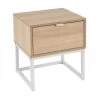 Table De Chevet En Bois Et Métal Blanc 1 Tiroir - 40x35x47cm 2 Table De Chevet En Bois Et Métal Blanc 1 Tiroir - 40x35x47cm -Produits Menagers Boutique table de chevet en bois et metal blanc 1 tiroir 40x35x47cm