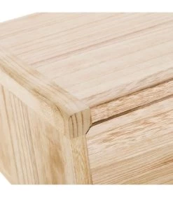 Table De Chevet En Bois Et Pieds Métal Blanc 35x30x37cm -Produits Menagers Boutique table de chevet en bois et pieds metal blanc 35x30x37cm 2