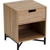 Table De Chevet En Bois MDF Et Métal 1 Tiroir -Produits Menagers Boutique table de chevet en bois mdf et metal 1 tiroir
