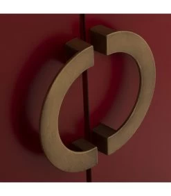 Table De Chevet En Bois Rouge Style Oriental - 44.5x32x55cm -Produits Menagers Boutique table de chevet en bois rouge style oriental 445x32x55cm 3