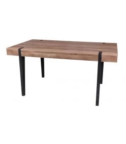 Table Salle à Manger En Bois Et Métal Noir- 160x90cm -Produits Menagers Boutique table salle a manger en bois et metal noir 160x90cm 2