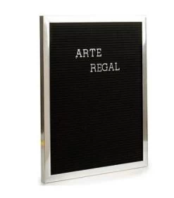 Tableau à Lettres Noir Et Argenté